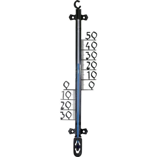 Hendrik Jan - Außenthermometer - Kunststoff schwarz 26 cm
