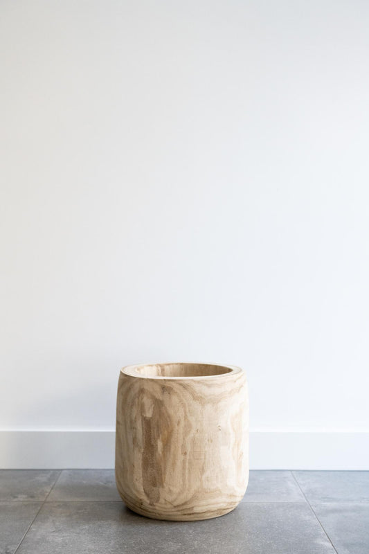 Topf – Hellbraunes Holz – Pia-Topf – L – H31 B29